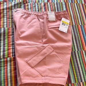 Air Jordan  cargo, golf Shorts Men Size Small New Rustic Pink nwt oversized